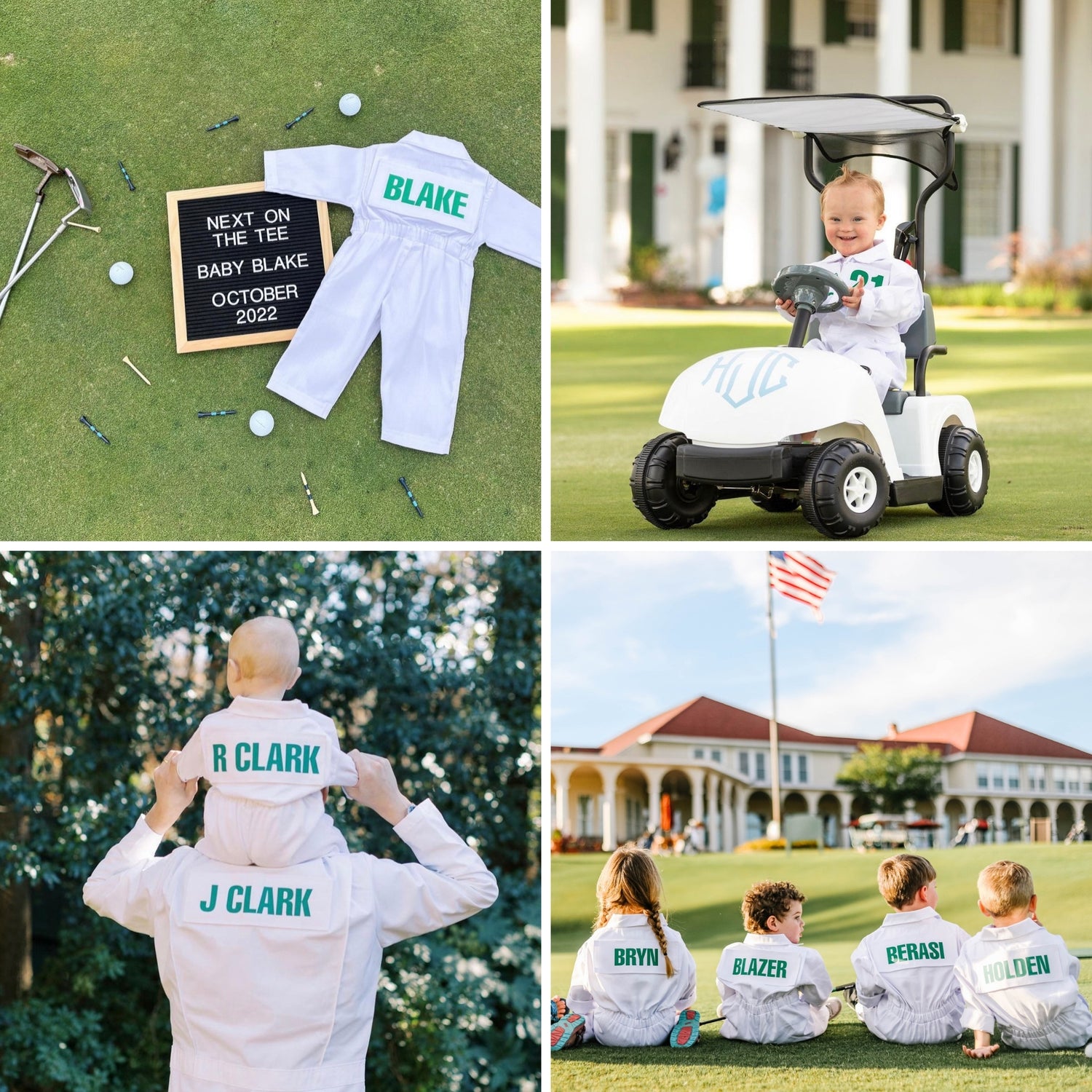 Kids Custom Caddie Uniform With Name, Number and Logo