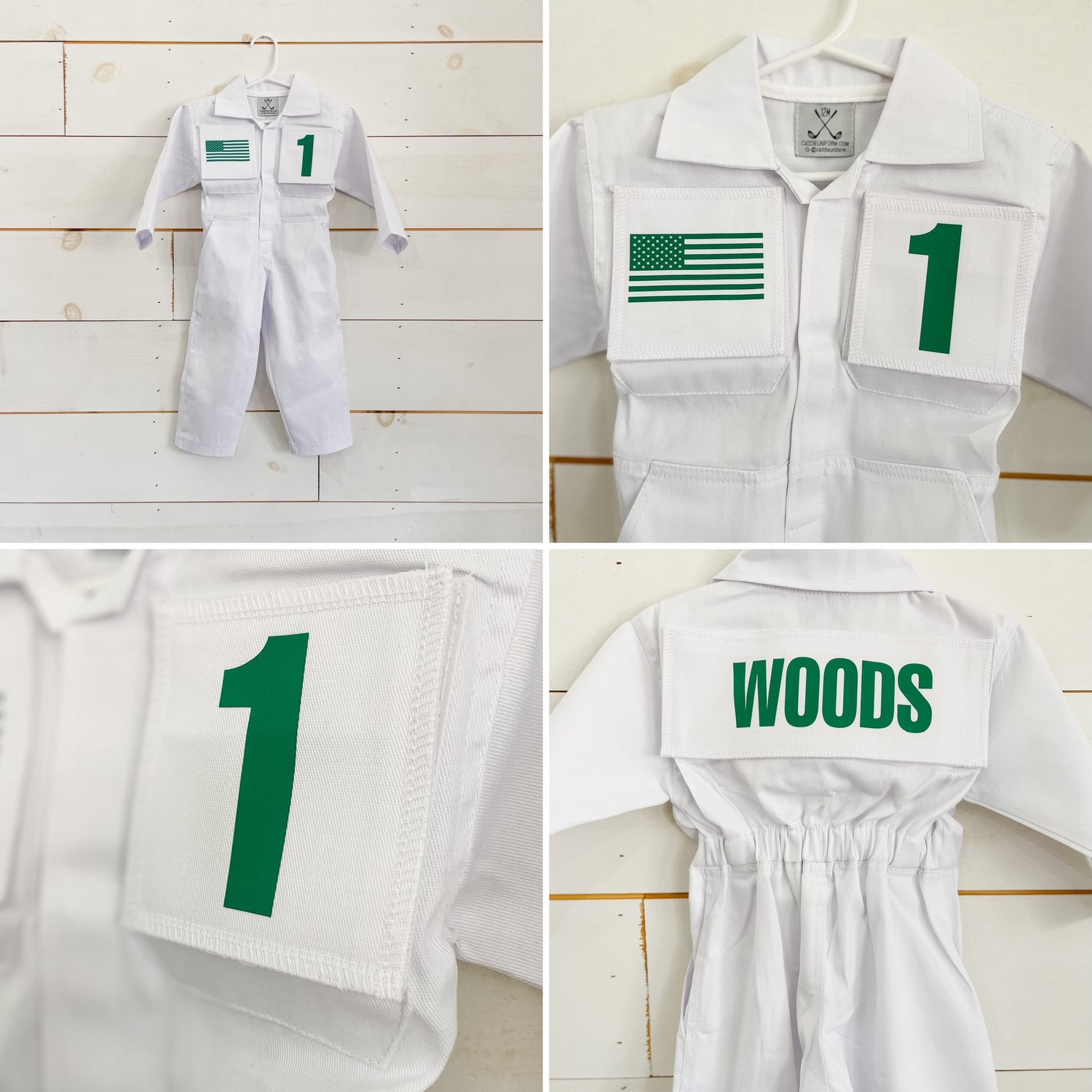 Kids Custom Caddie Uniform With Name, Number and Logo