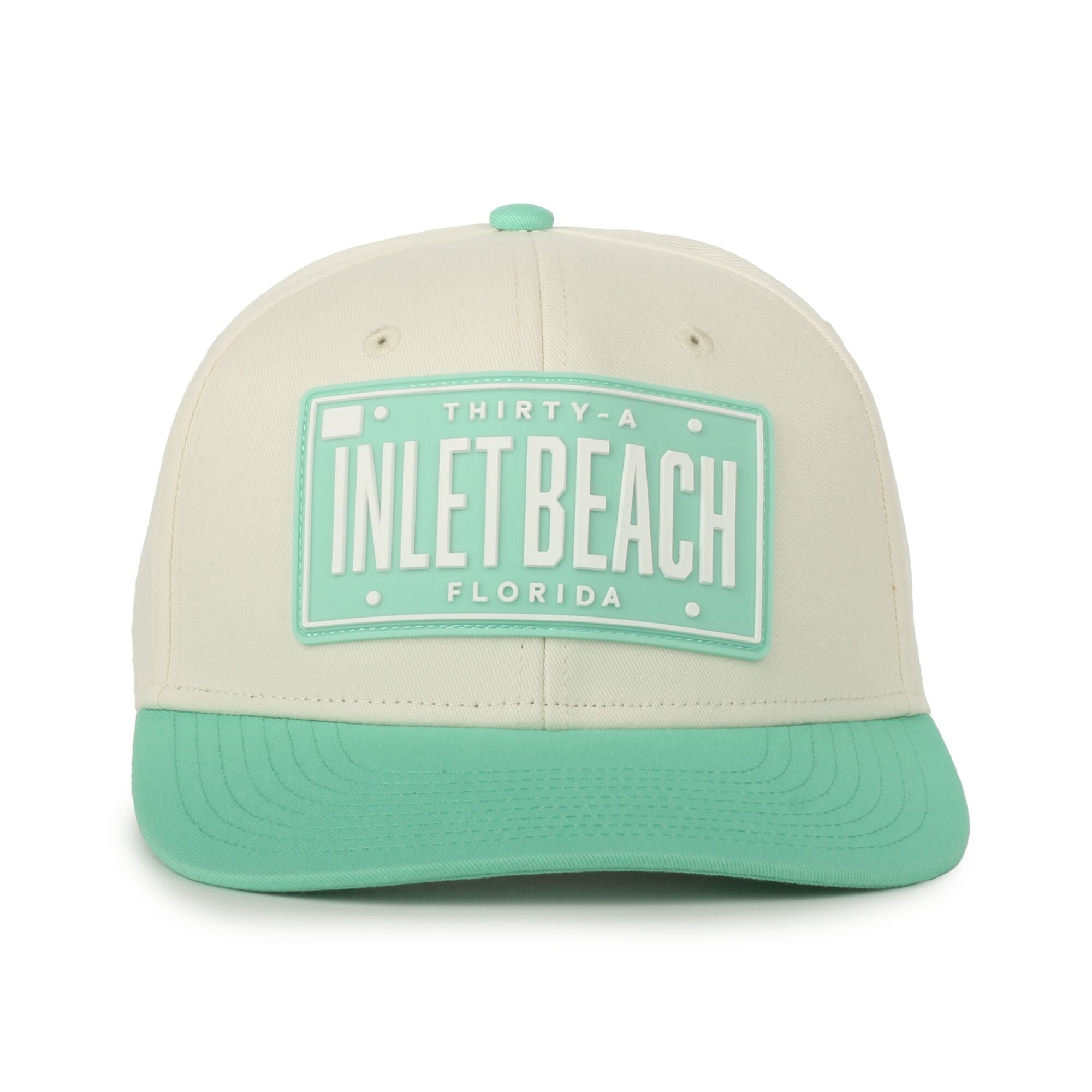 30A Inlet Beach Mint/Cream License Plate Hat
