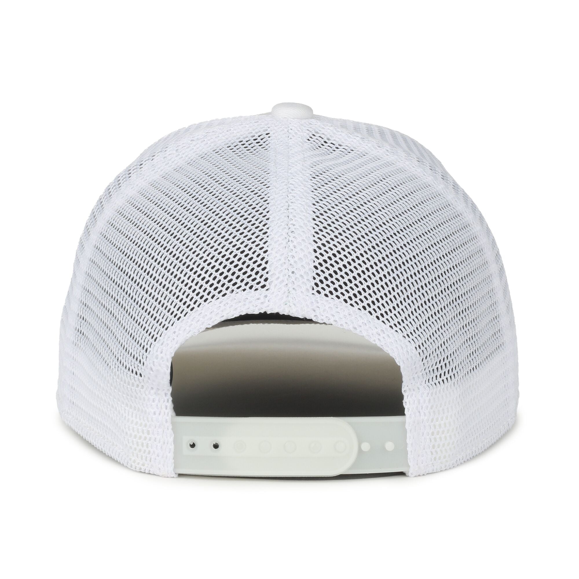 White Velcro Wasted Mesh Hat