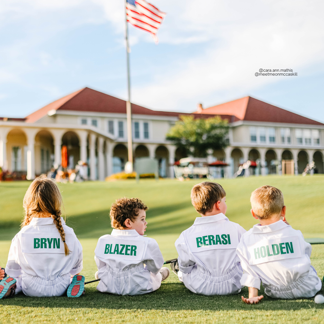 Kids Custom Caddie Uniform With Name, Number and Logo