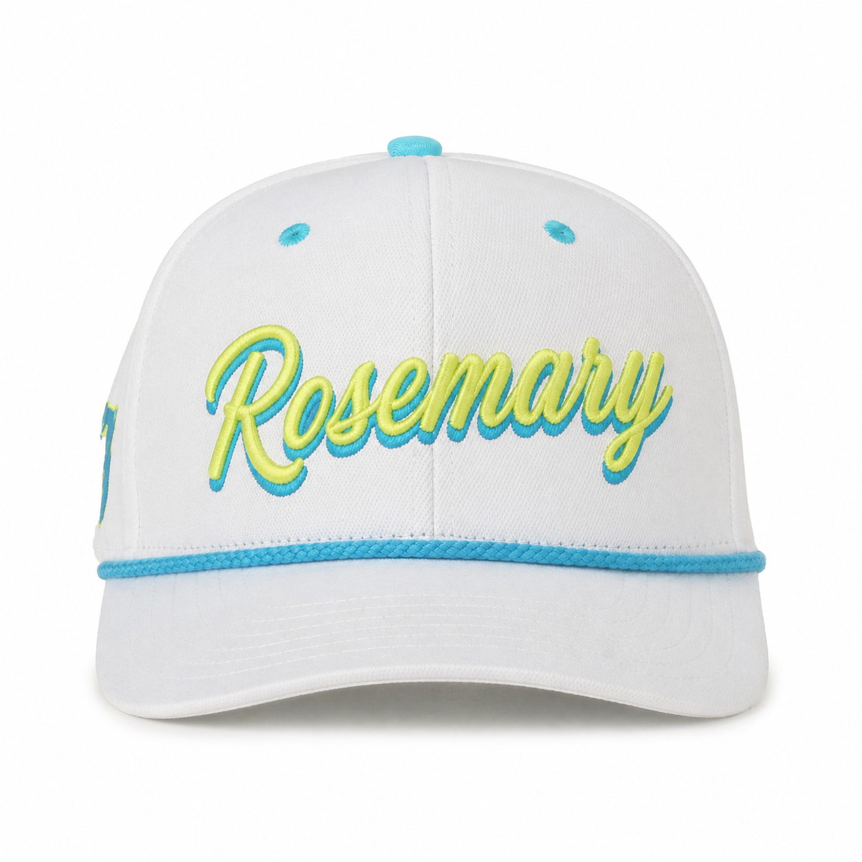 30A Rosemary Beach White/Multi Rope Script Hat