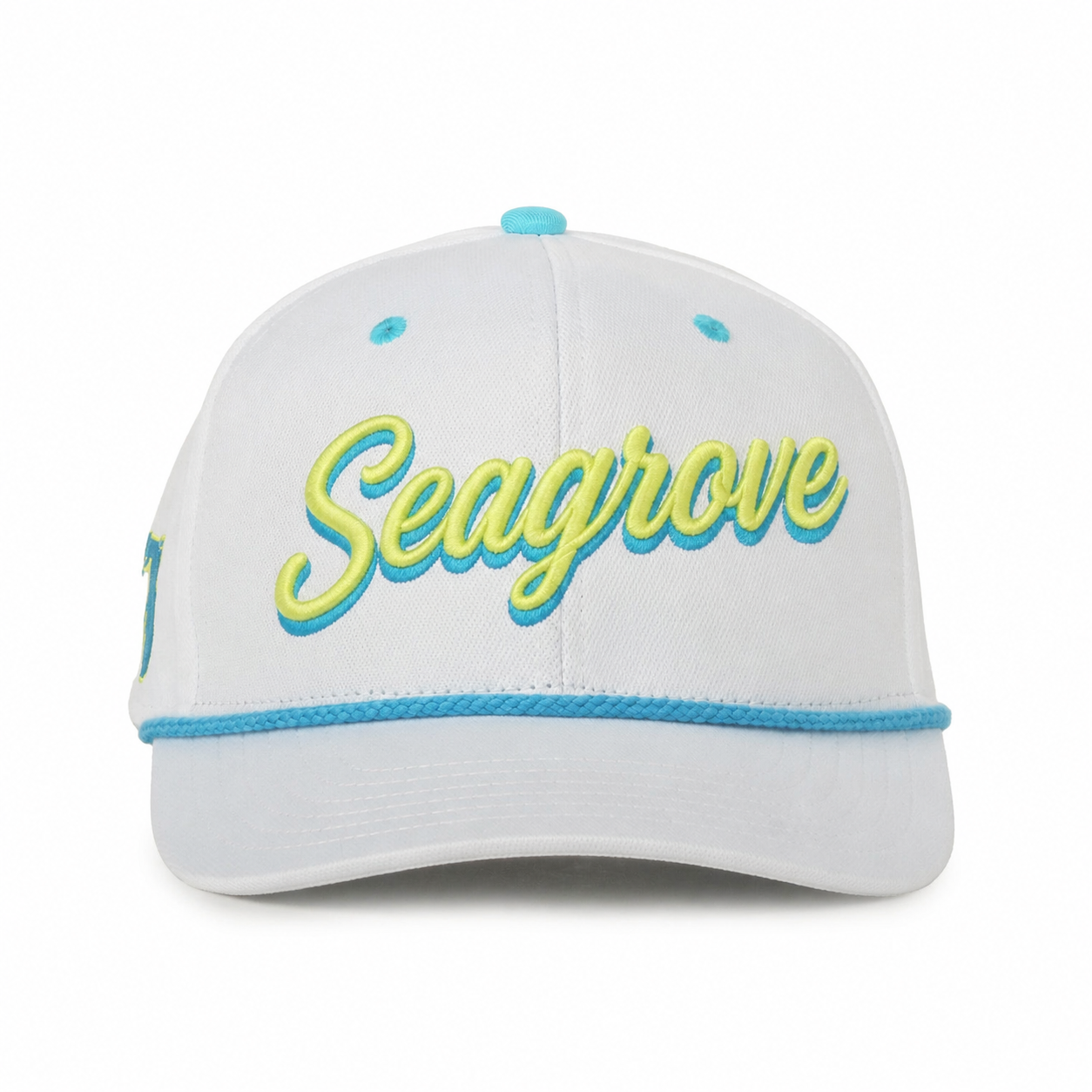 30A Seagrove Beach White/Multi Rope Script Hat