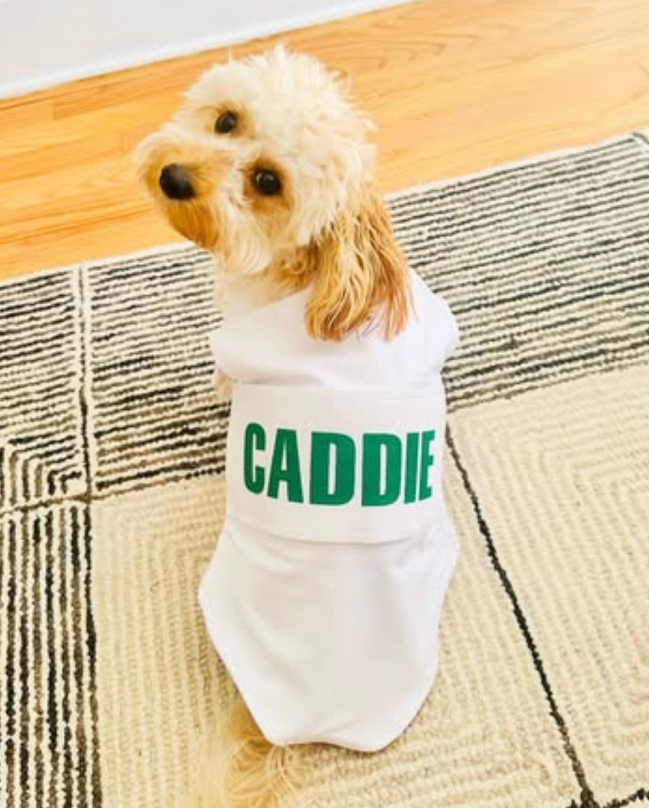 Dog Caddie Bib with Custom Name