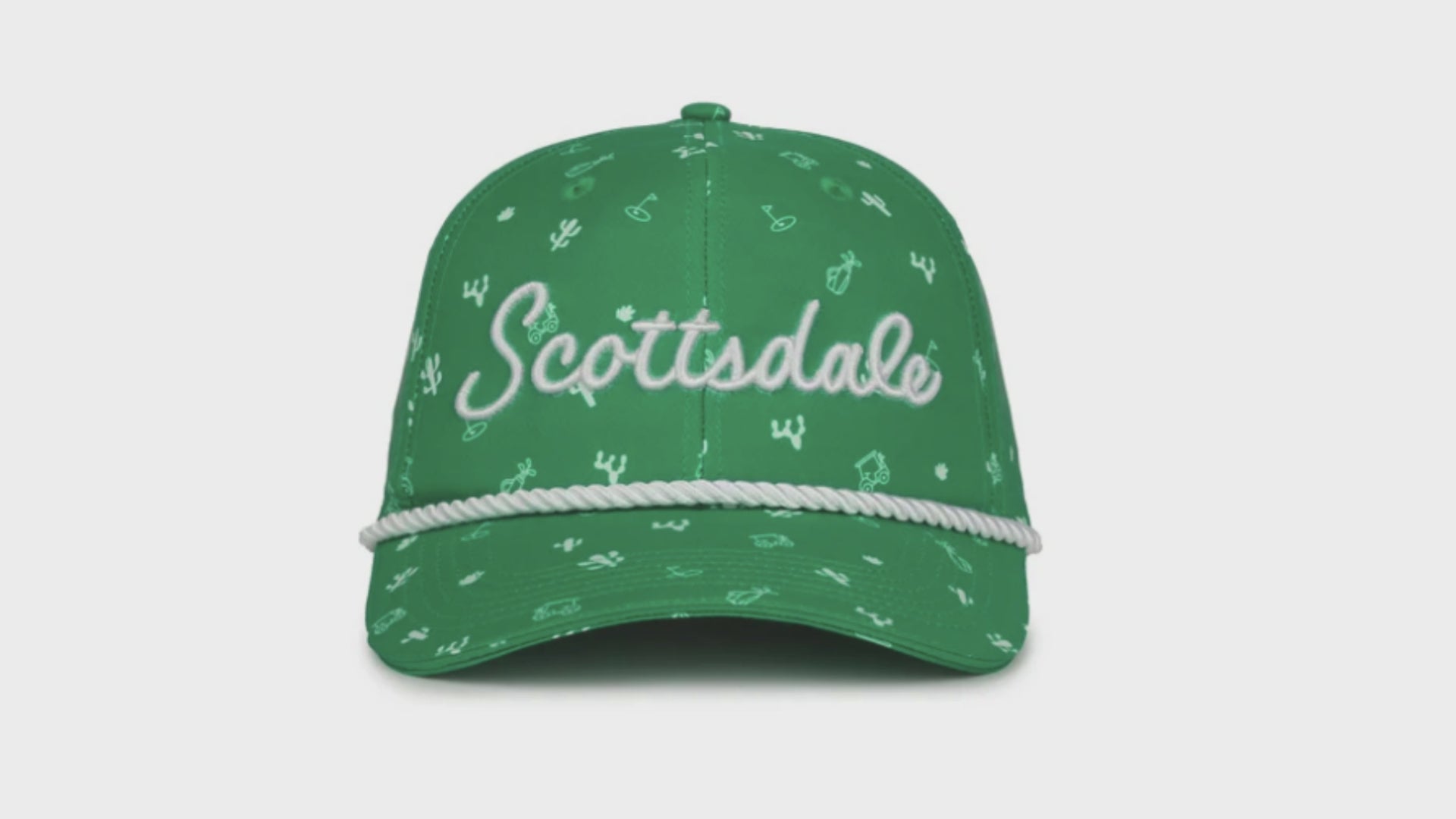 Scottsdale Green Golf Hat with Logos