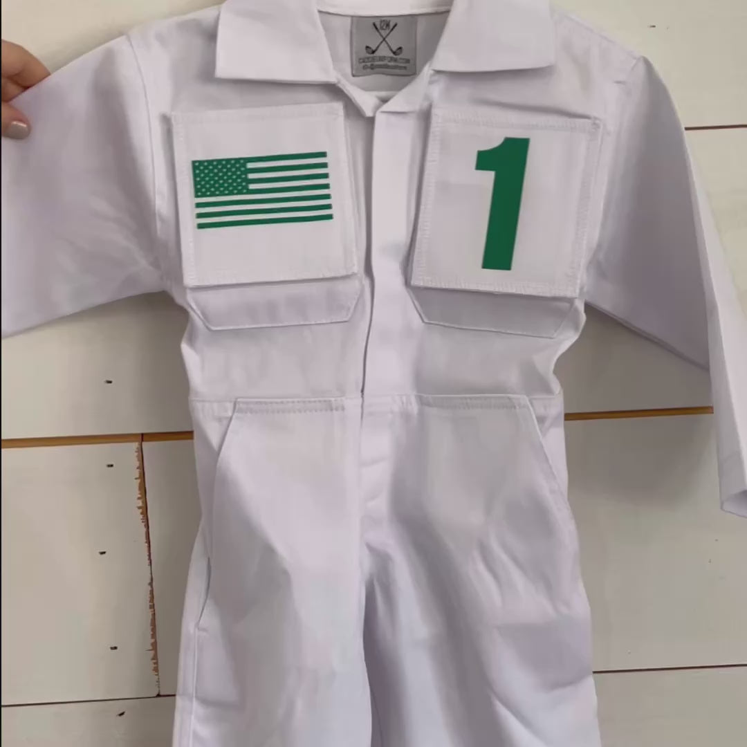 Kids Custom Caddie Uniform With Name, Number and Logo