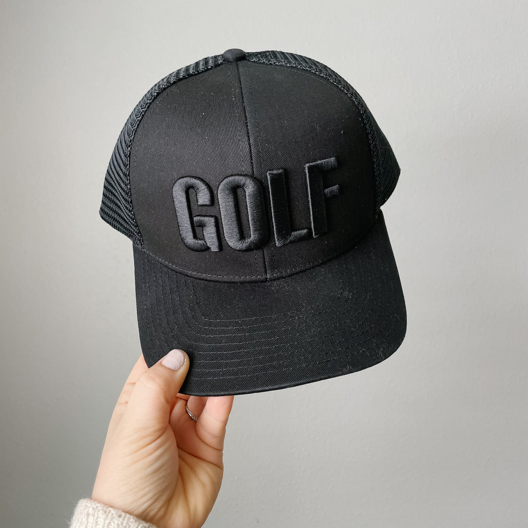 Black Golf Hat