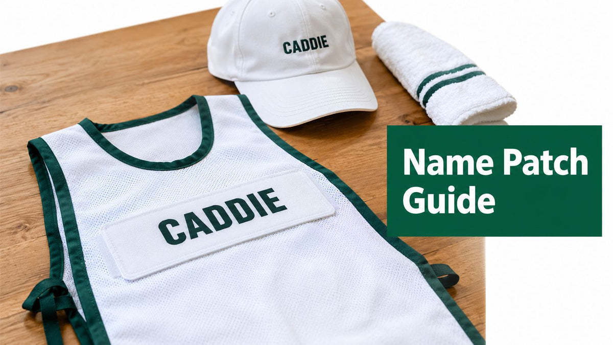 Personalized Name Patches for Caddie Uniforms and Beyond