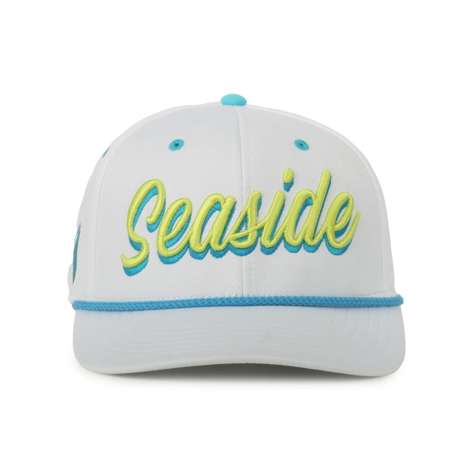 30A Seaside Beach White/Multi Rope Script Hat
