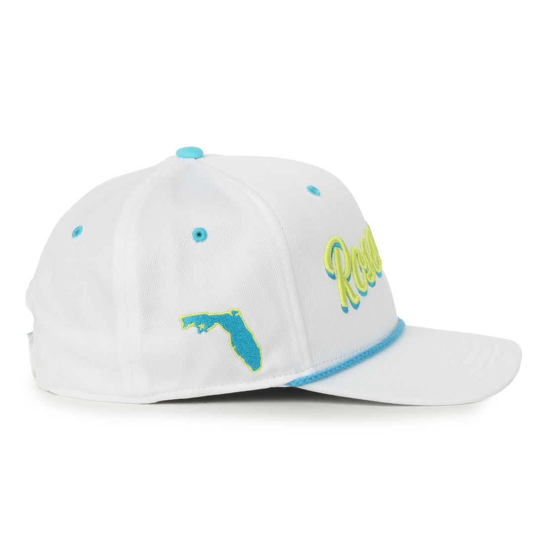 30A Rosemary Beach White/Multi Rope Script Hat