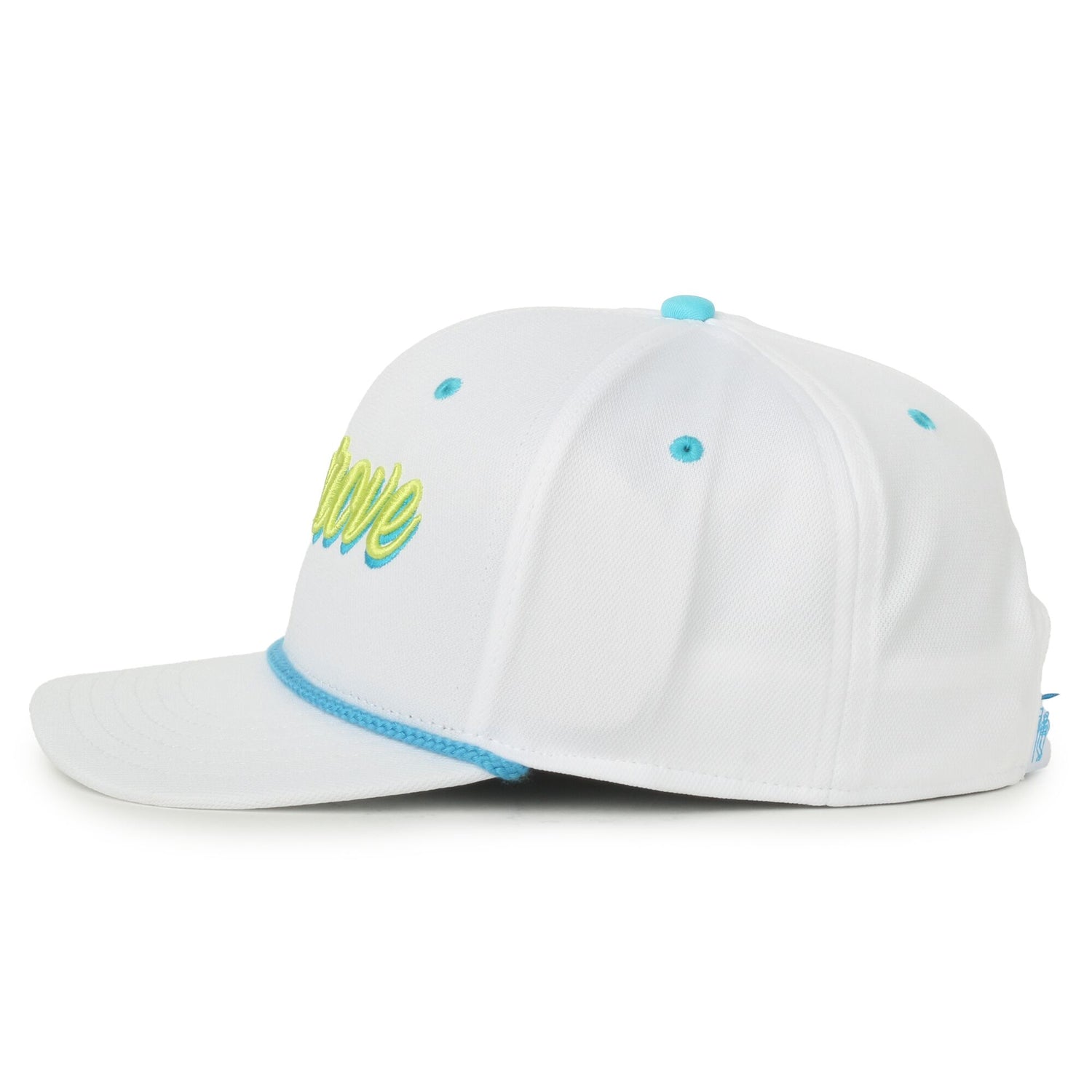 30A Seagrove Beach White/Multi Rope Script Hat