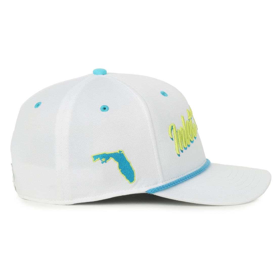 30A Inlet Beach White/Multi Rope Script Hat