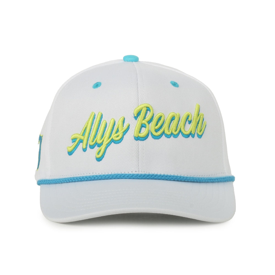 30A Alys Beach White/Multi Rope Script Hat