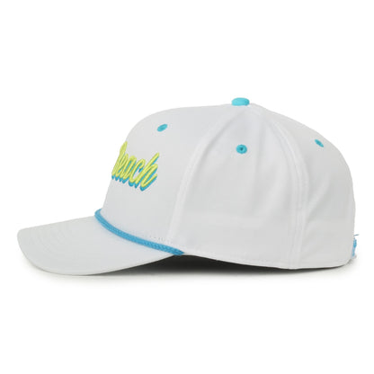 30A Alys Beach White/Multi Rope Script Hat