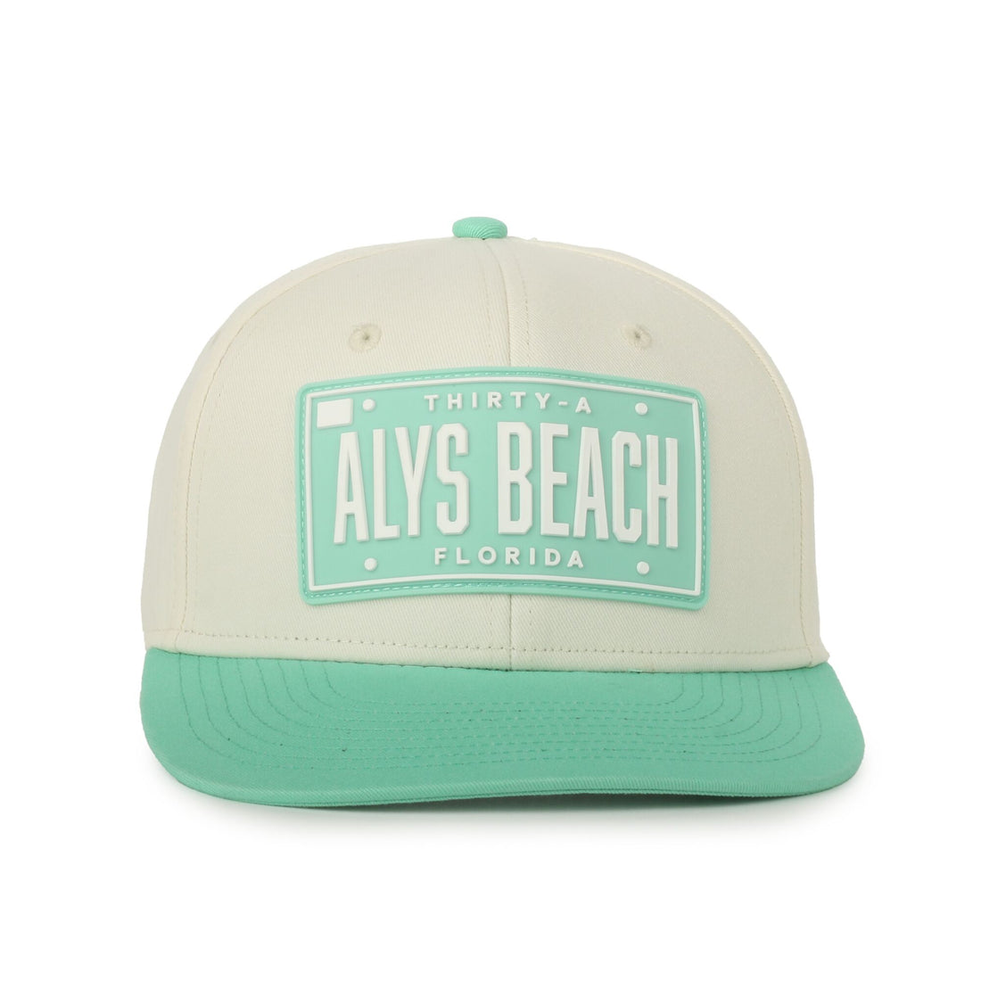 30A Alys Beach Mint/Cream License Plate Hat