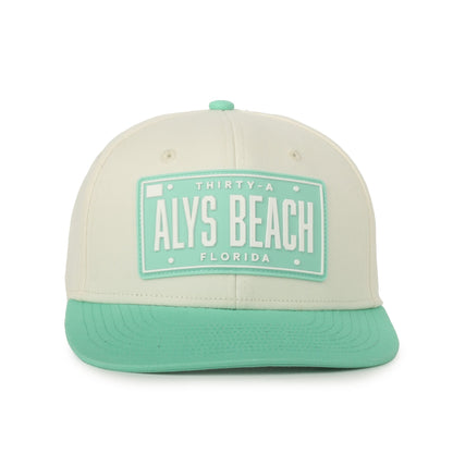 30A Alys Beach Mint/Cream License Plate Hat