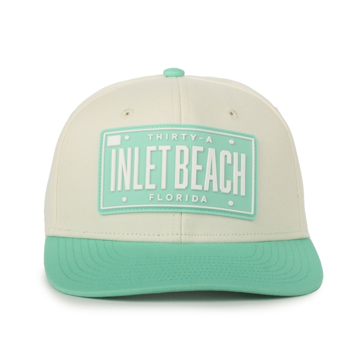 30A Inlet Beach Mint/Cream License Plate Hat