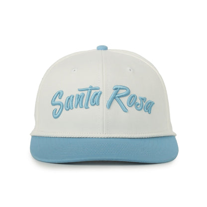 30A Santa Rosa Beach White/Blue Script Hat