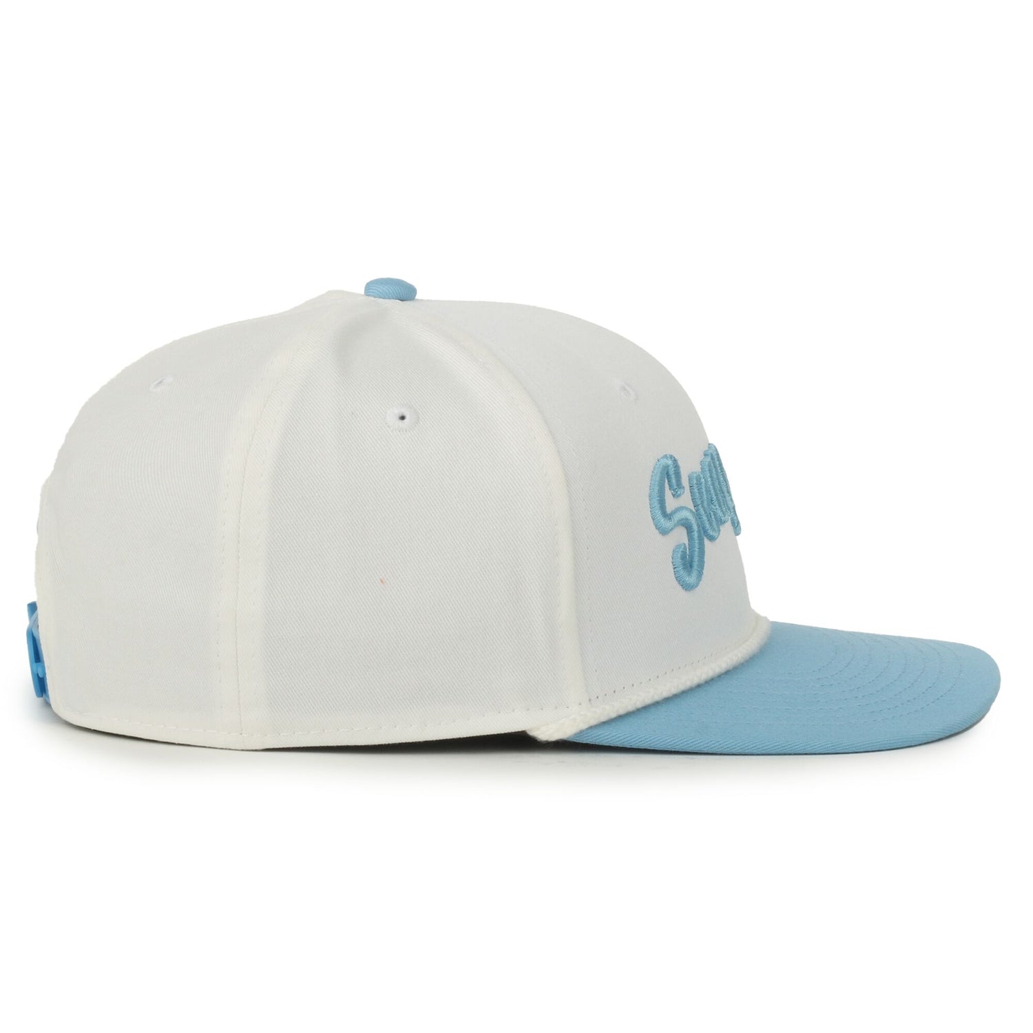 30A Seagrove Beach White/Blue Script Hat