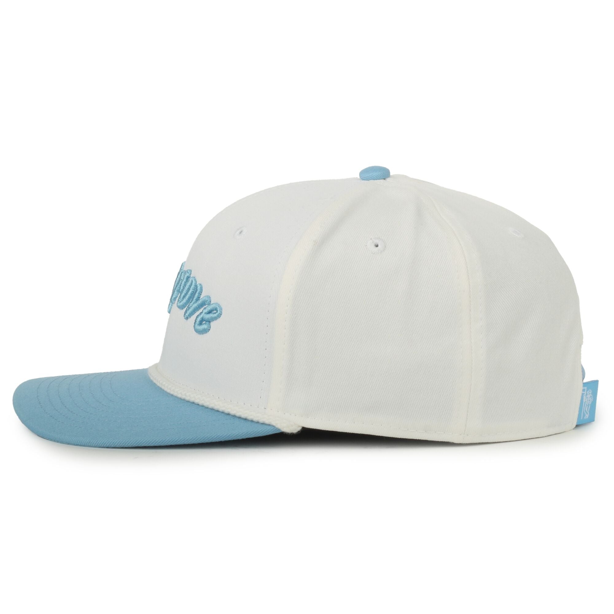 30A Seagrove Beach White/Blue Script Hat