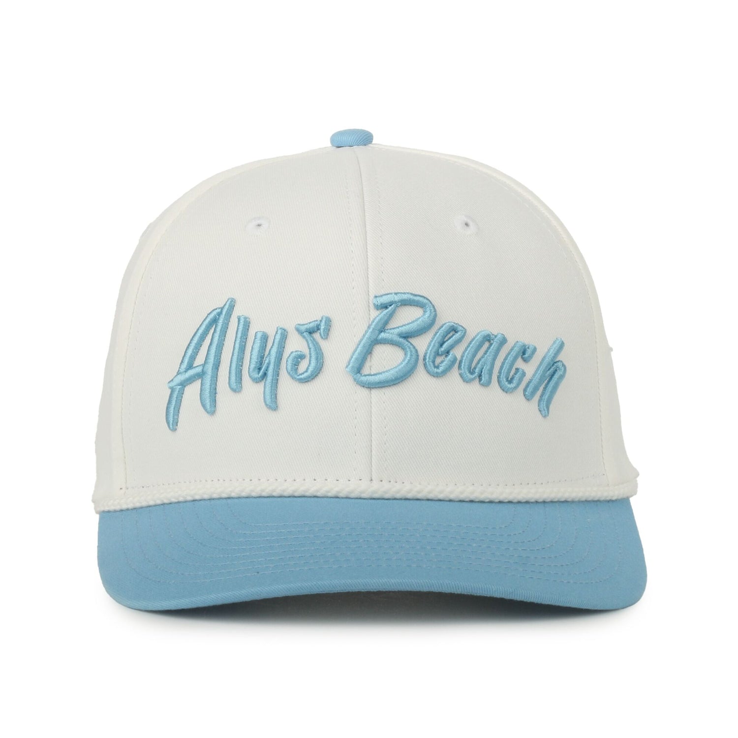 30A Alys Beach White/Blue Script Hat