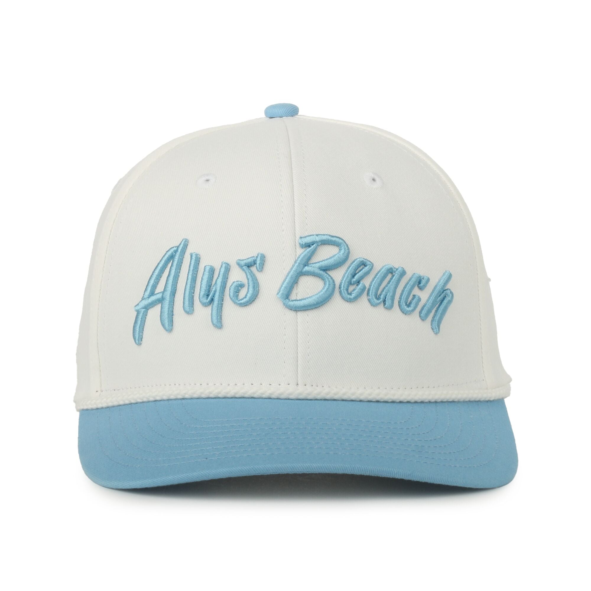 30A Alys Beach White/Blue Script Hat
