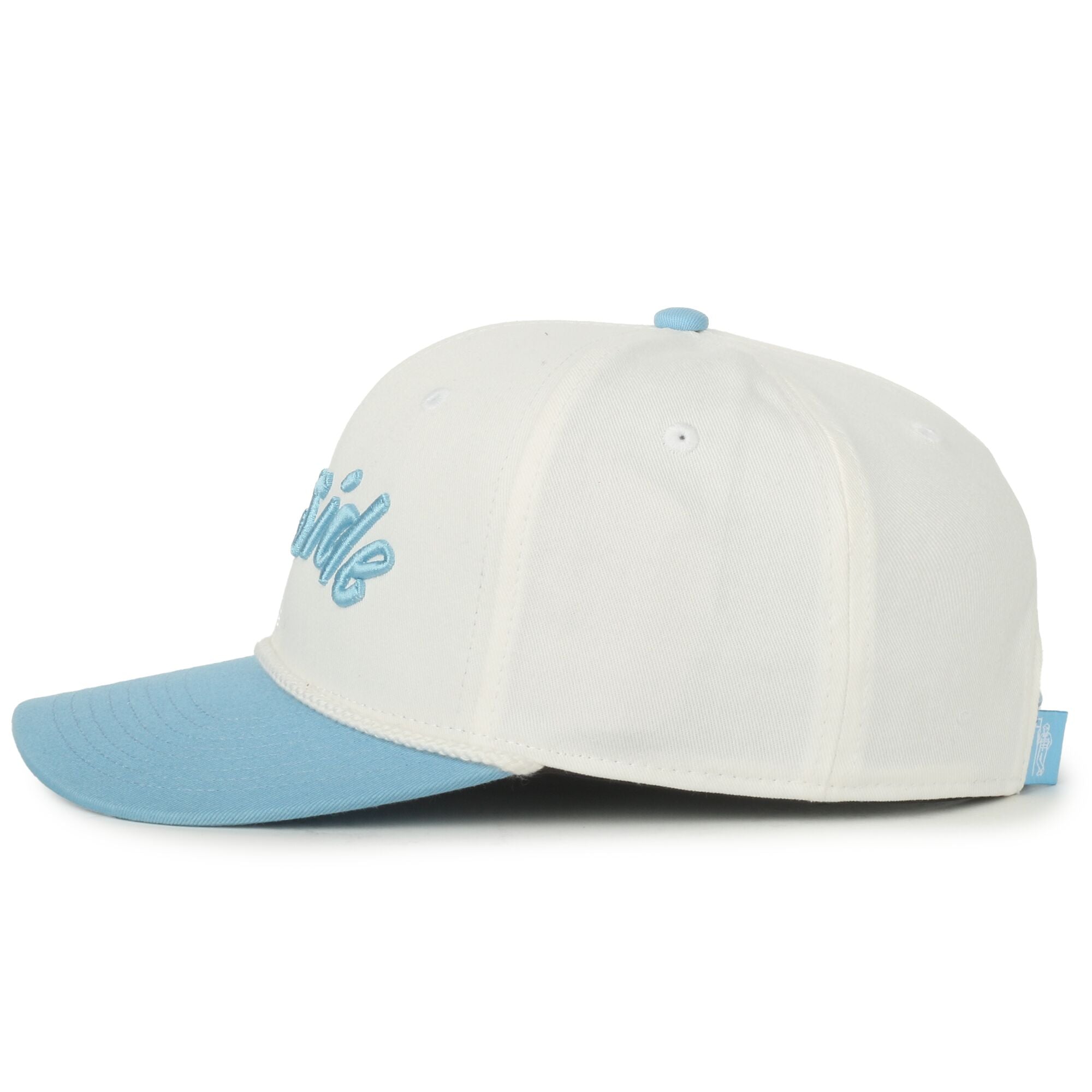 30A Seaside Beach White/Blue Script Hat