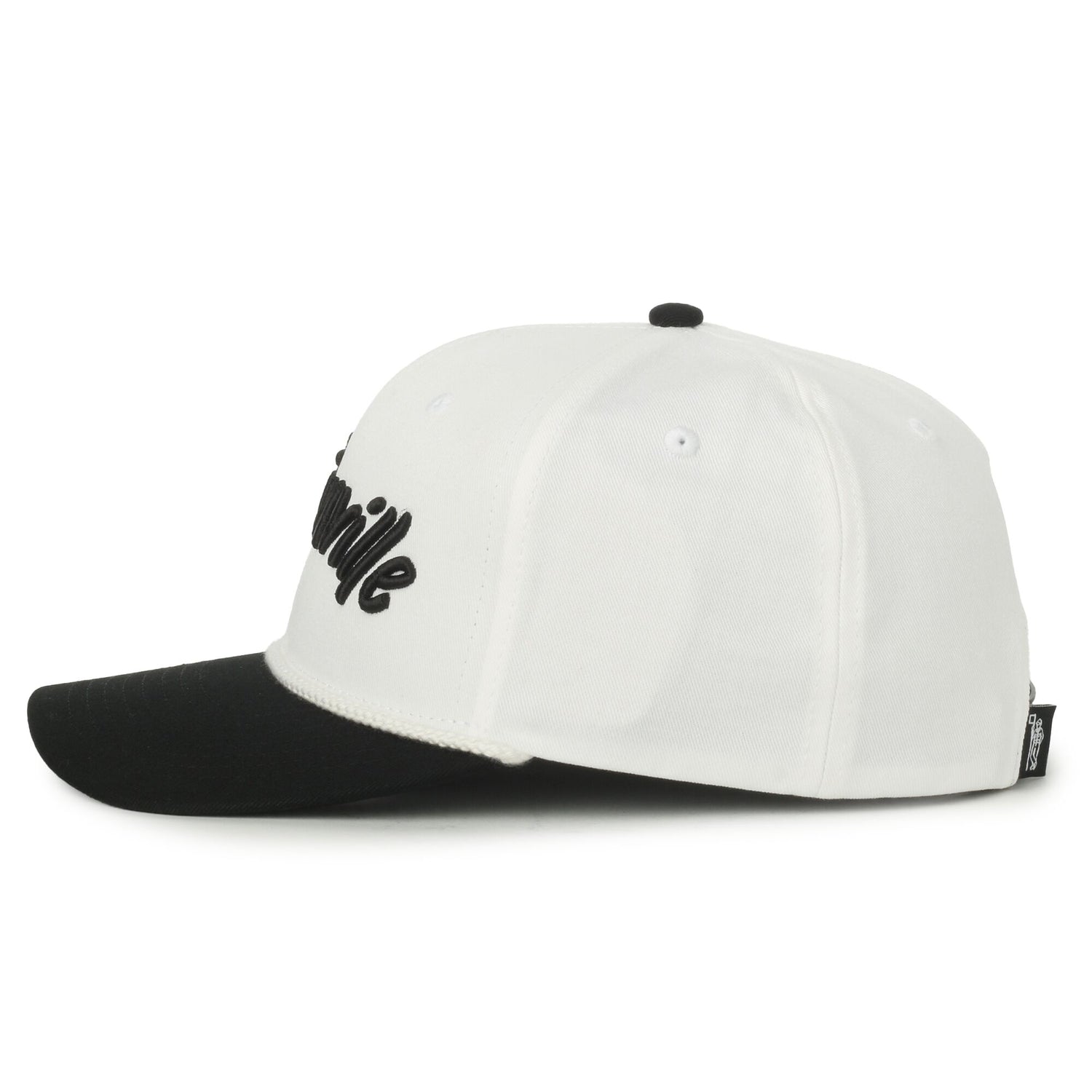 Bentonville Arkansas Black/Cream Rope Script Hat