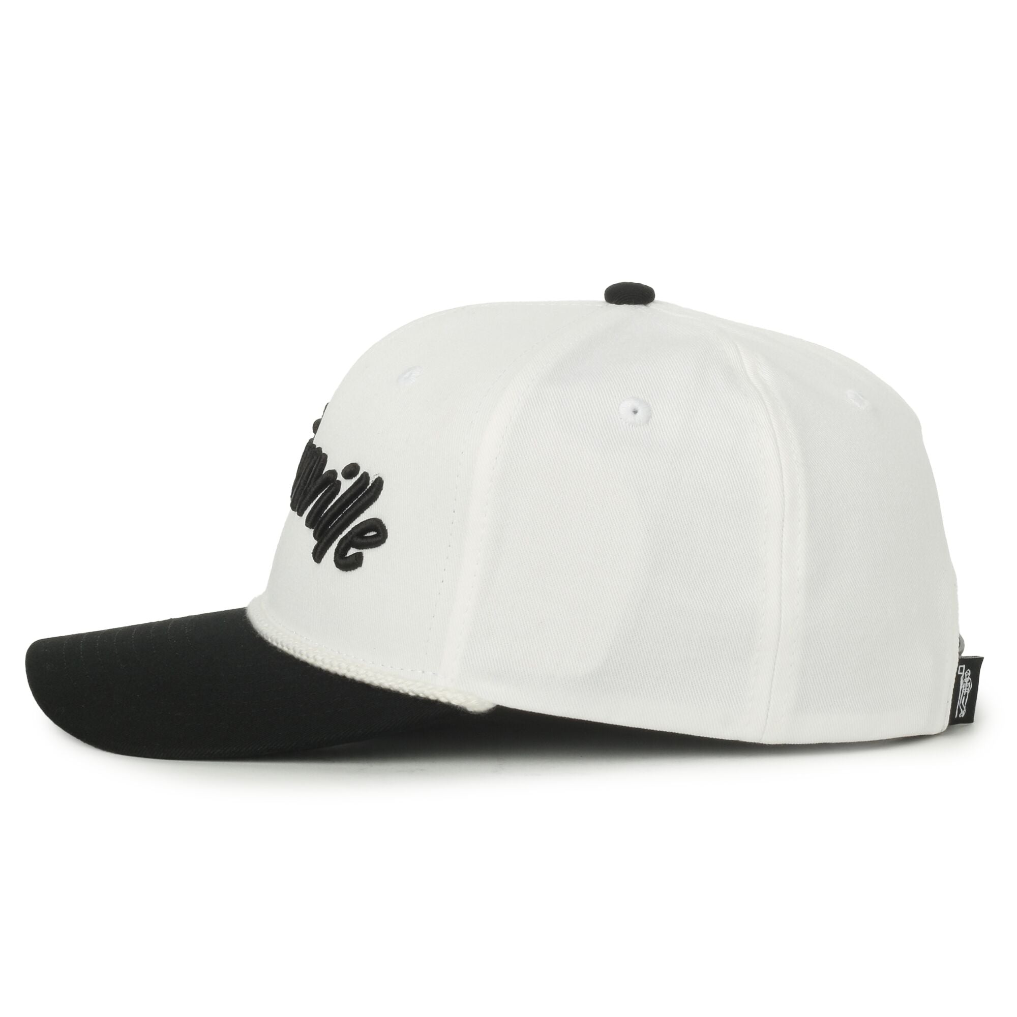 Bentonville Arkansas Black/Cream Rope Script Hat