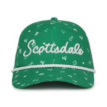 Load image into Gallery viewer, Scottsdale Green Golf Hat with Logos
