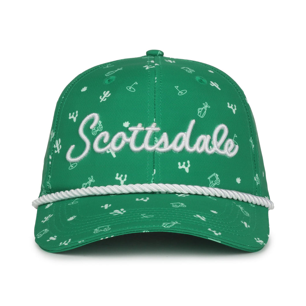 Scottsdale Green Golf Hat with Logos