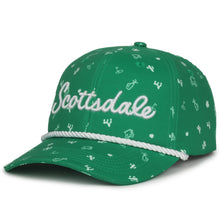 Load image into Gallery viewer, Scottsdale Green Golf Hat with Logos
