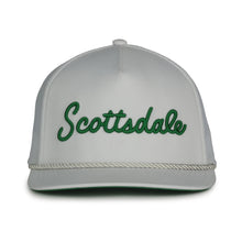 Load image into Gallery viewer, Scottsdale White Golf Hat with Green Letters
