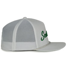 Load image into Gallery viewer, Scottsdale White Golf Hat with Green Letters
