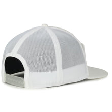 Load image into Gallery viewer, Custom Patch White Hat With Mesh Trucker Back
