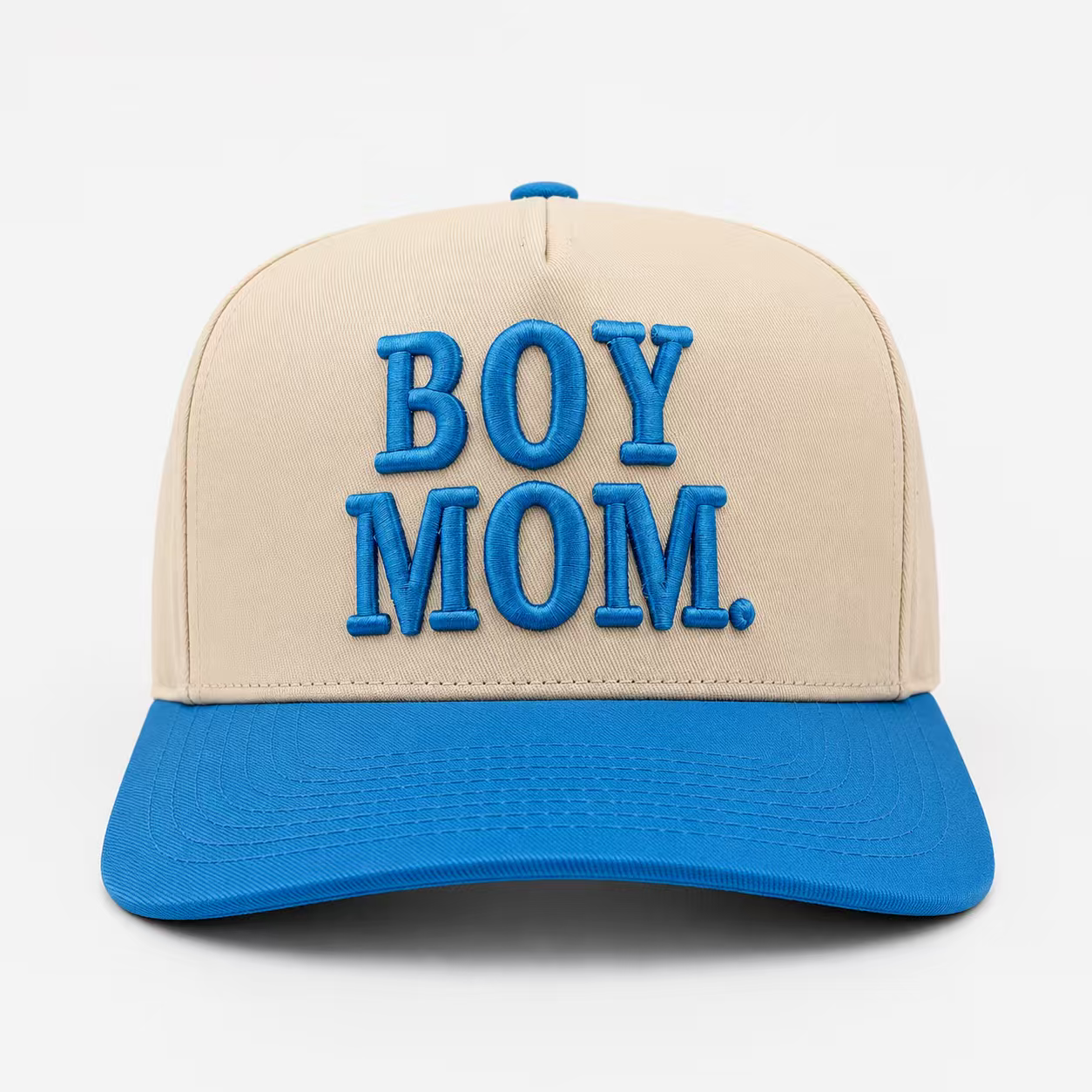 Boy Mom Embroidered Snapback Hat