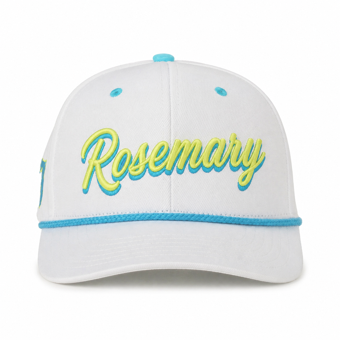 30A Rosemary Beach White/Multi Rope Script Hat