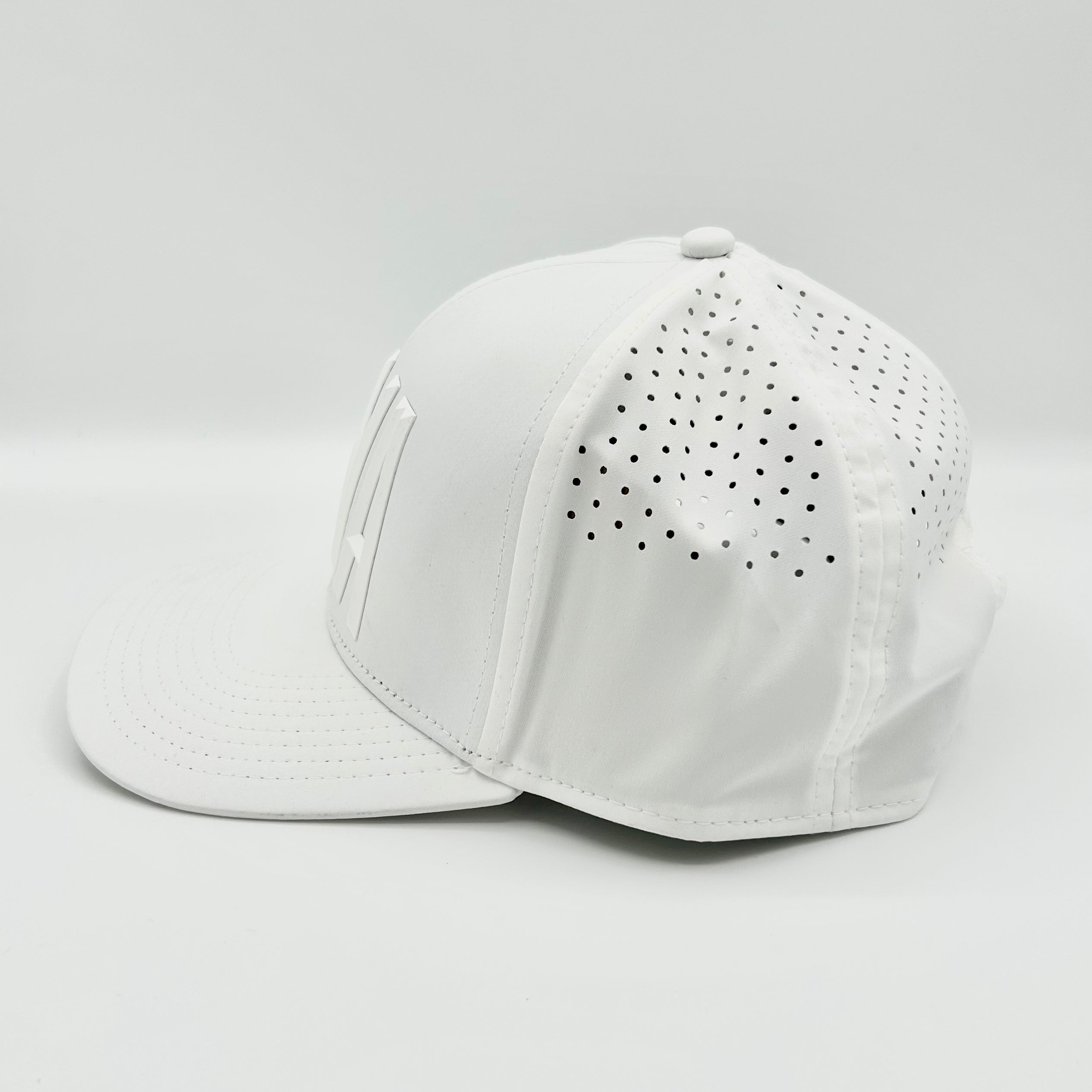 NWA 3D Puff White Snapback Hat
