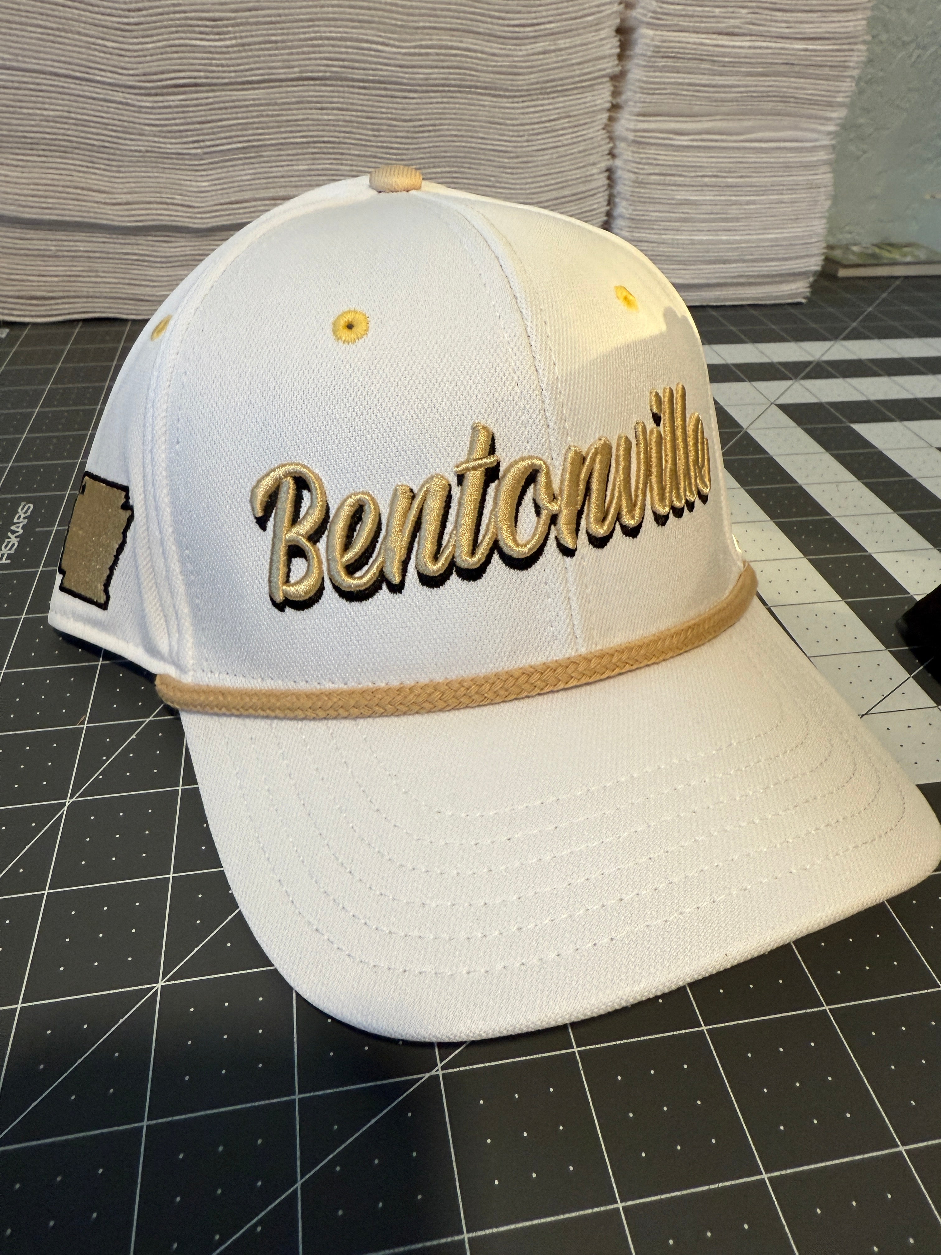 Bentonville Arkansas Tigers High School White Hat