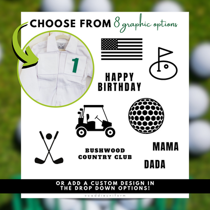 Adult Custom Caddie Uniform With Name, Number and Logo