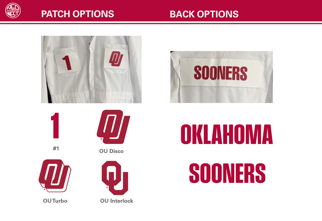 Official University of Oklahoma Caddie Uniform