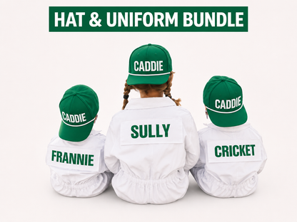 BUNDLE: Kids Caddie Hat with Caddie Uniform