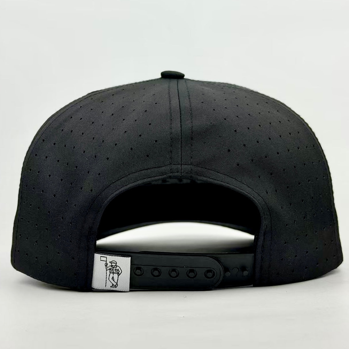 Dad Embroidered Black Snapback Rope Hat