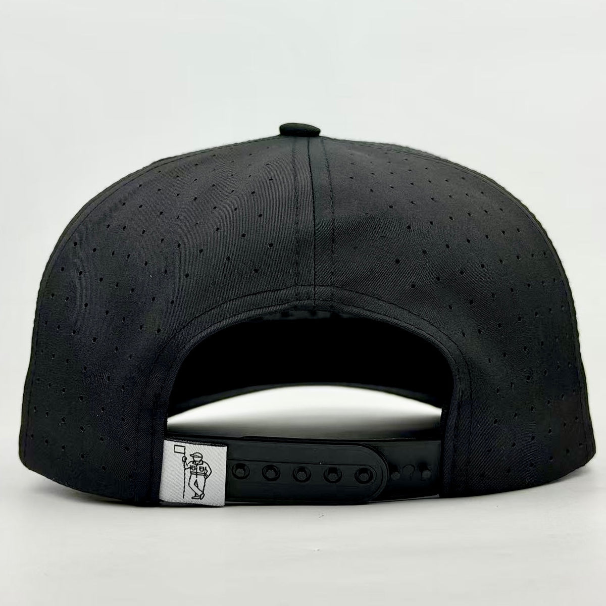 Dad Embroidered Black Snapback Rope Hat