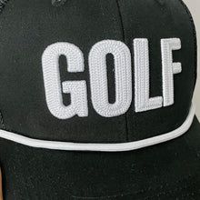 Load image into Gallery viewer, Black/White Golf Hat
